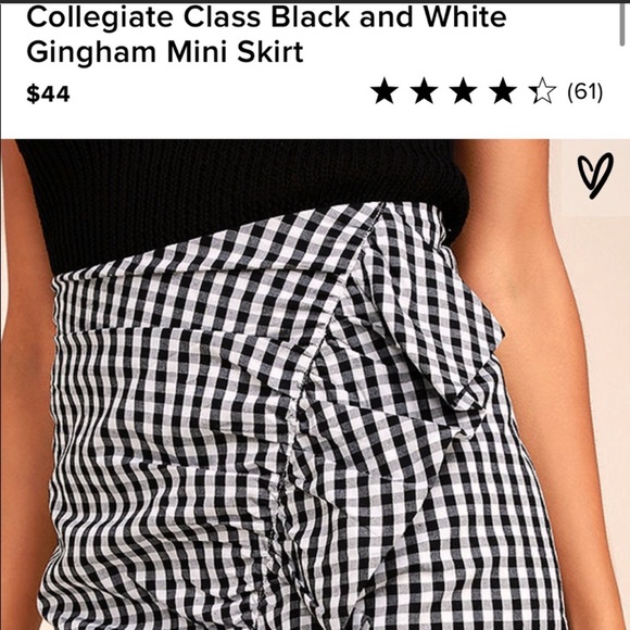 Lulus Gingham Ruffle Skirt - Picture 3 of 8